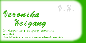 veronika weigang business card